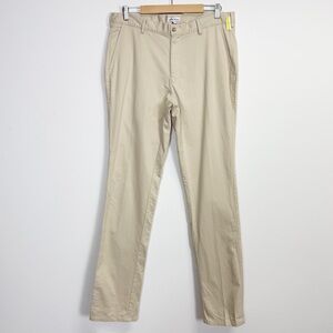 Peter Millar Pants Mens 35 Beige Straight Leg Stretch Chino - Signature Sateen